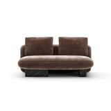 Taupe Velvet Loveseat | Caracole Overlap