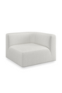 White Ribbed Linen Lounge Chair | Caracole Rhythm | Caracole.eu.com