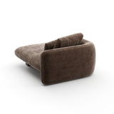 Taupe Velvet Left Chaise | Caracole Overlap