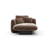 Taupe Velvet Left Chaise | Caracole Overlap