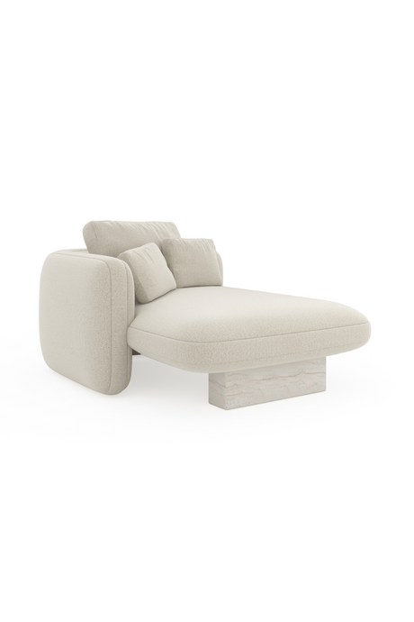 Ecru Linen Chaise Longue | Caracole Overlap | Caracole.eu.com