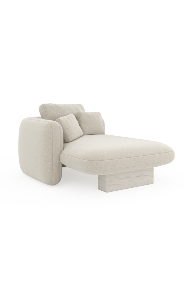 Ecru Linen Chaise Longue | Caracole Overlap | Caracole.eu.com