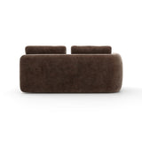 Taupe Velvet Left Loveseat | Caracole Overlap