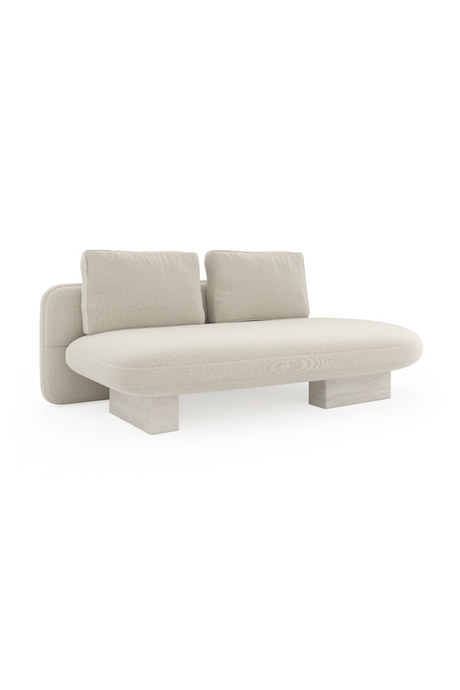 Ecru Linen Armless Bumper | Caracole Overlap | Caracole.eu.com