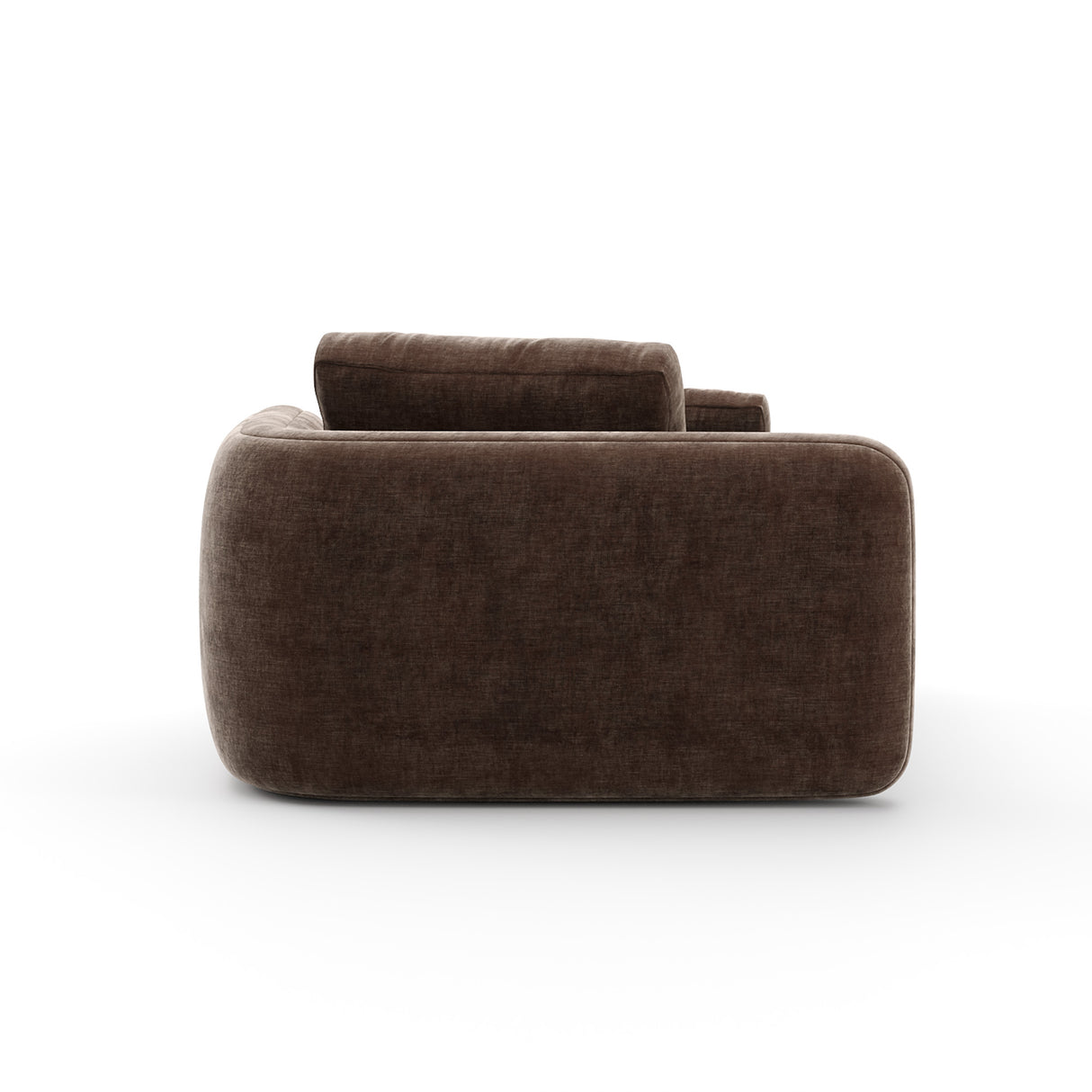 Taupe Velvet Right Chaise | Caracole Overlap
