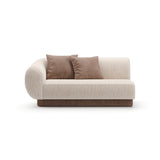 Beige Ribbed Linen Loveseat | Caracole Seta