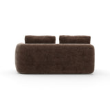 Taupe Velvet Right Bumper Sofa | Caracole Overlap