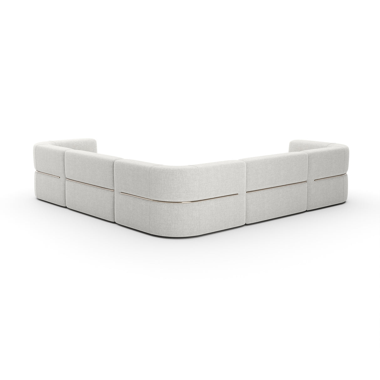 Linnen Sectional Left Chaise L Sofa | Caracole Rhythm
