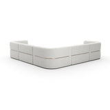 Linnen Sectional Left Chaise L Sofa | Caracole Rhythm