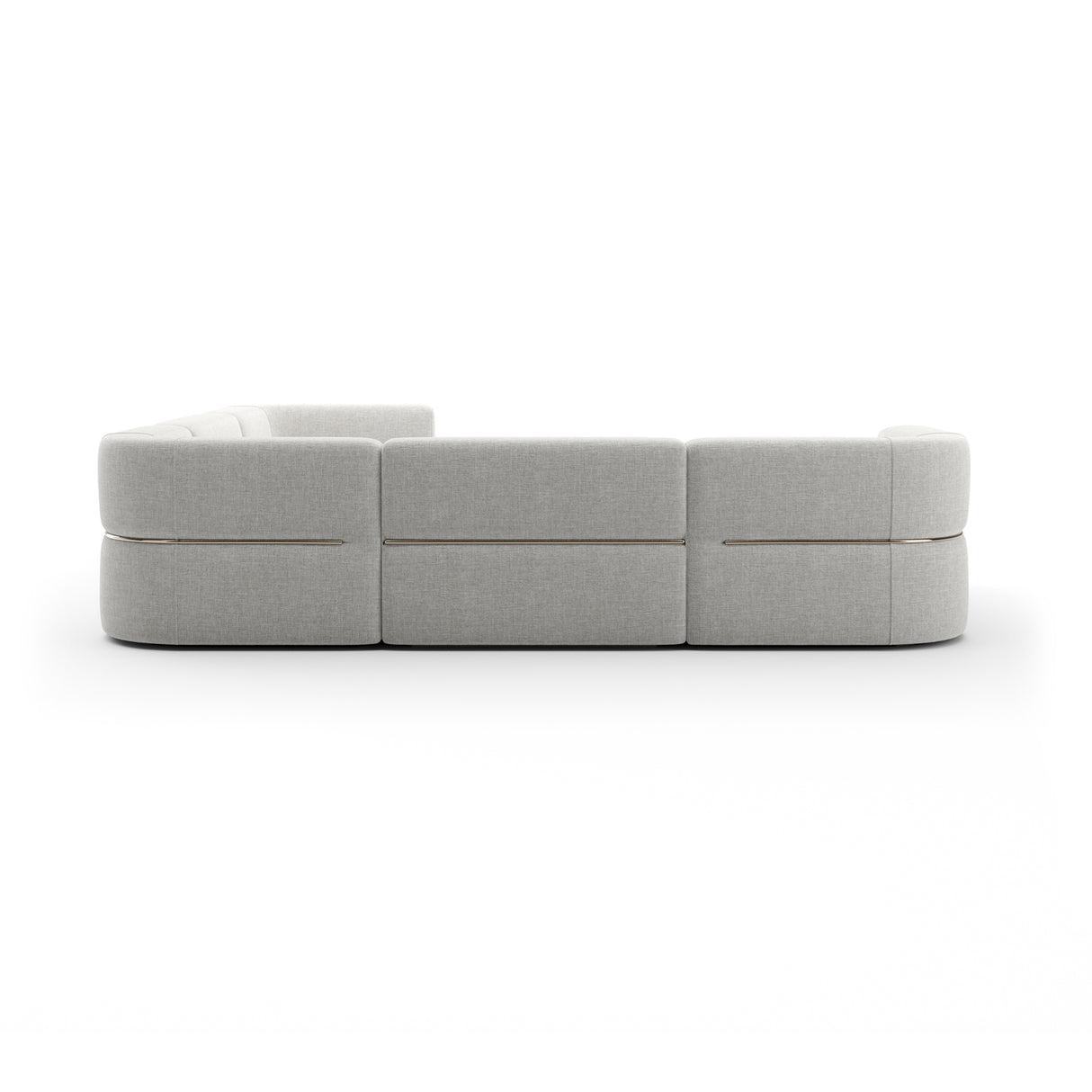 Linnen Sectional Left Chaise L Sofa | Caracole Rhythm