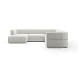 Linnen Sectional Left Chaise L Sofa | Caracole Rhythm