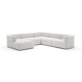 Linnen Sectional Left Chaise L Sofa | Caracole Rhythm