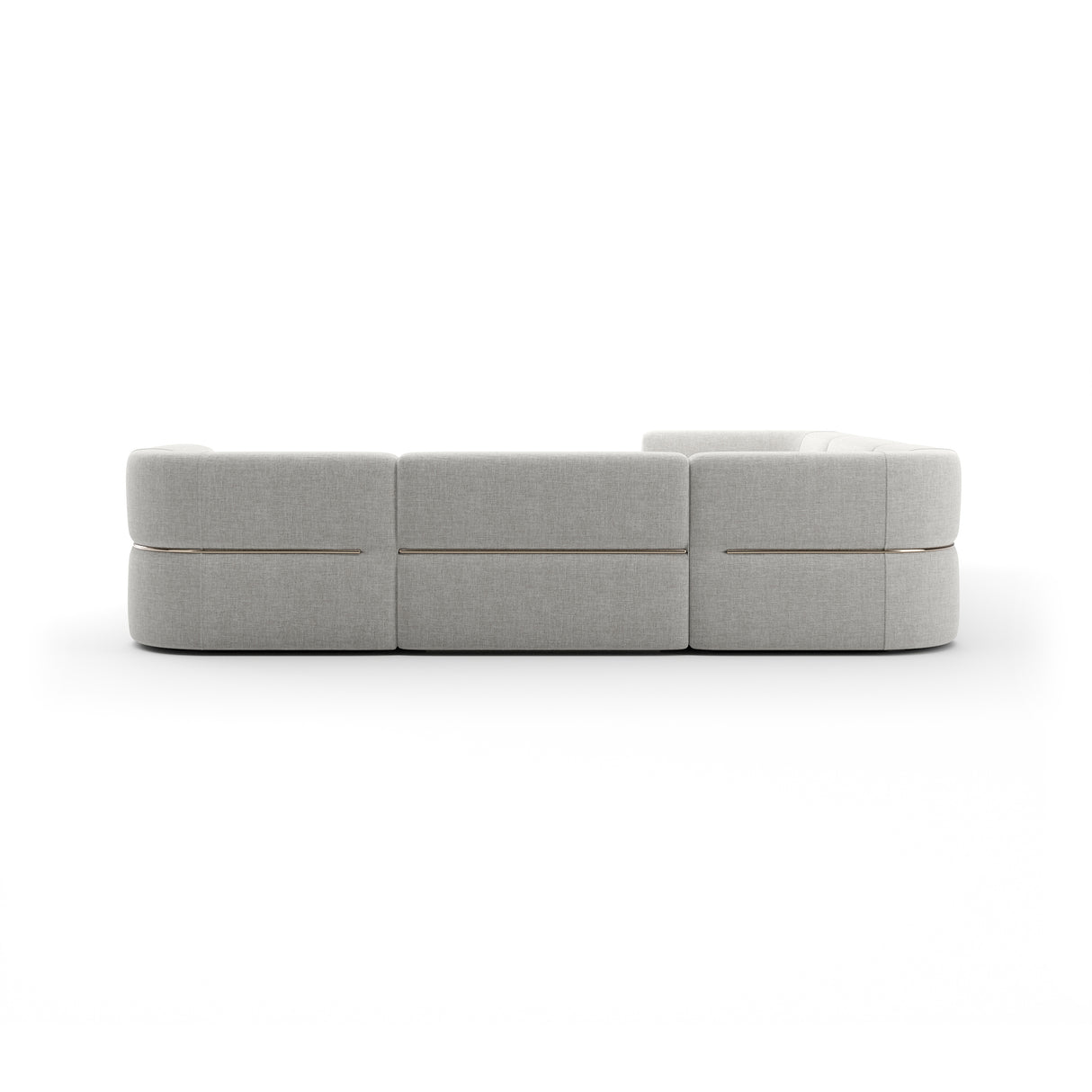 Linnen Sectional Right Chaise L Sofa | Caracole Rhythm