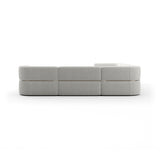 Linnen Sectional Right Chaise L Sofa | Caracole Rhythm