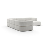Linnen Sectional Right Chaise L Sofa | Caracole Rhythm