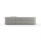 Linnen Sectional Right Chaise L Sofa | Caracole Rhythm