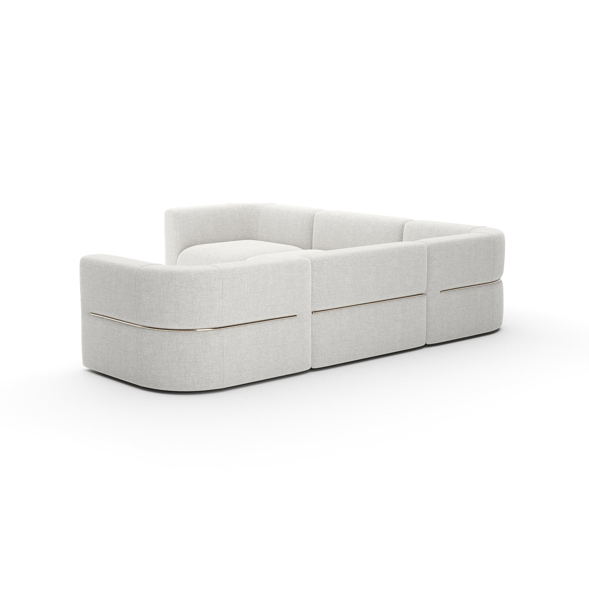 Linnen Sectional L Sofa | Caracole Rhythm