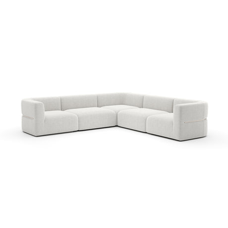 Linnen Sectional L Sofa | Caracole Rhythm