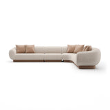 Linnen Sectional L Large Sofa | Caracole Seta