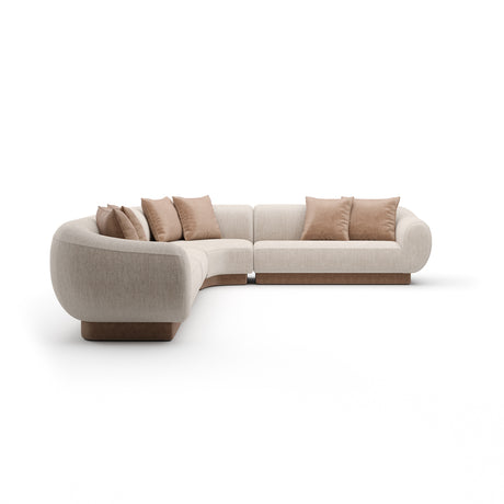 Linnen Sectional L Large Sofa | Caracole Seta