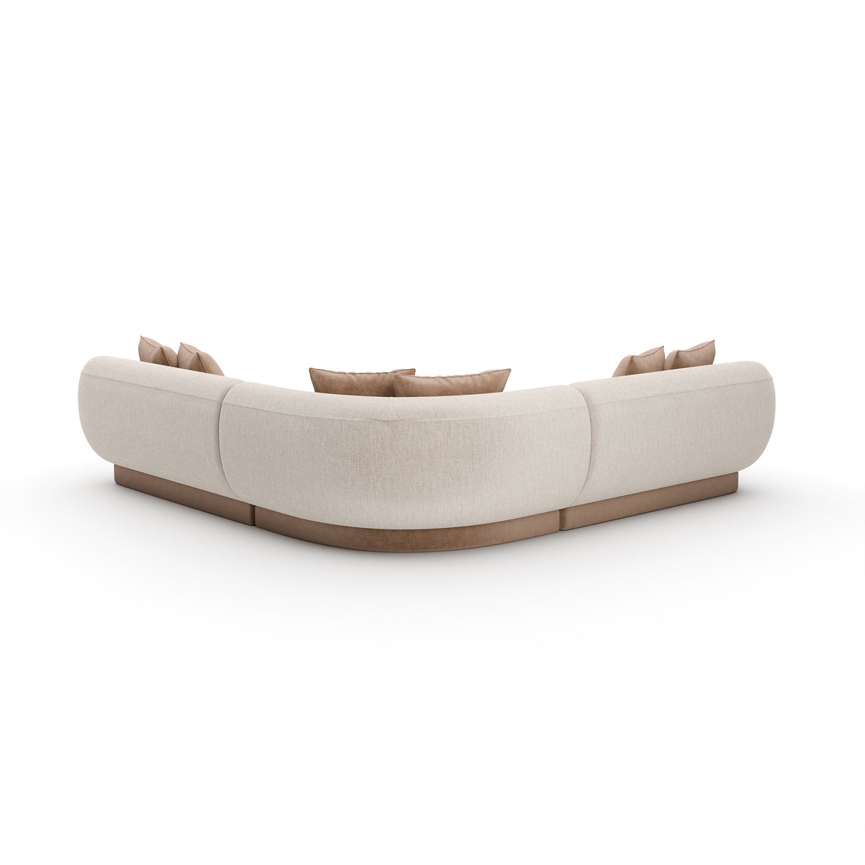 Linnen Sectional L Small Sofa | Caracole Seta