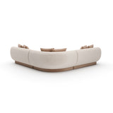 Linnen Sectional L Small Sofa | Caracole Seta