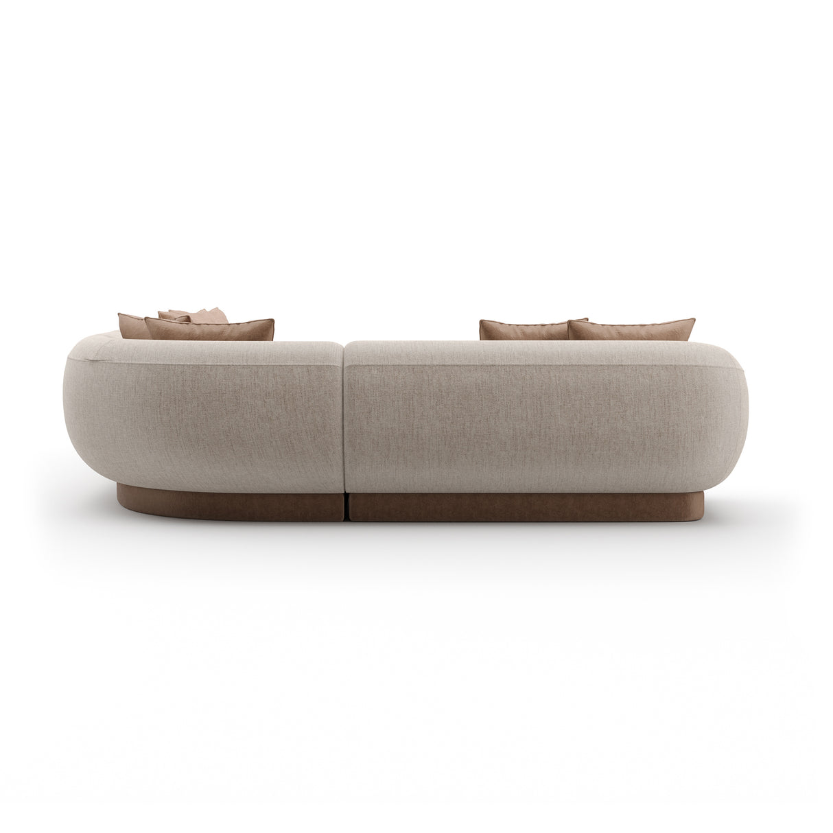 Linnen Sectional L Small Sofa | Caracole Seta