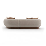 Linnen Sectional L Small Sofa | Caracole Seta