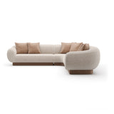 Linnen Sectional L Small Sofa | Caracole Seta