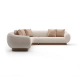 Linnen Sectional L Small Sofa | Caracole Seta