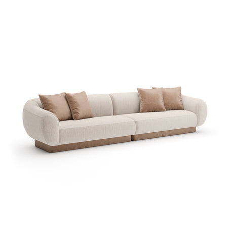 Linnen Sectional 2 PC Sofa | Caracole Seta