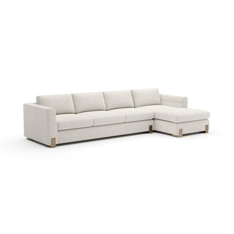 Neutral Toned Right Chaise Modern Sofa | Caracole Counter Balance