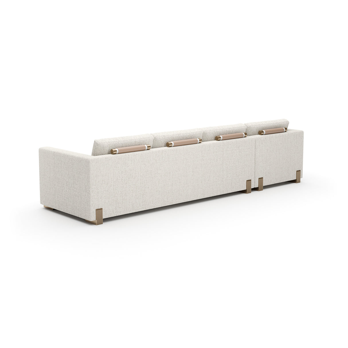 Neutral Toned Left Chaise Modern Sofa | Caracole Counter Balance
