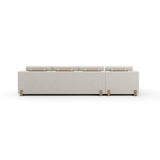 Neutral Toned Left Chaise Modern Sofa | Caracole Counter Balance