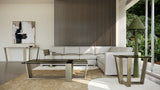 Smoked Bronze Glass Side Table | Caracole Counter Balance