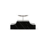 Black Marble Triangular Wedge Base | Caracole Overlap