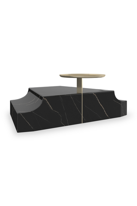 Black Marble Triangular Wedge Base | Caracole Overlap | Caracole.eu.com