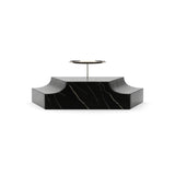 Black Marble Triangular Wedge Base | Caracole Overlap