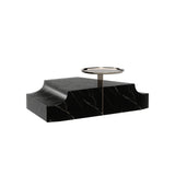 Black Marble Triangular Wedge Base | Caracole Overlap