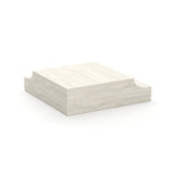 Travertine Corner Wedge Base | Caracole Overlap