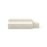 Travertine Corner Wedge Base | Caracole Overlap