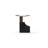 Black Marble Triangular Wedge Base | Caracole Overlap