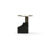 Black Marble Accent Table | Caracole Overlap