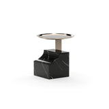 Black Marble Accent Table | Caracole Overlap