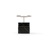 Black Marble Accent Table | Caracole Overlap