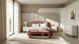 Dusty Rose king Bed | Caracole Bold