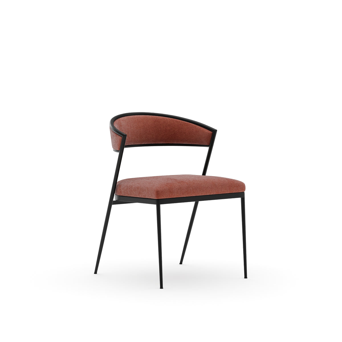 Rouge Chocolate Side chair| Caracole Dario