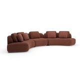 Saffron Three Piece Curved Sofa | Caracole Sasso