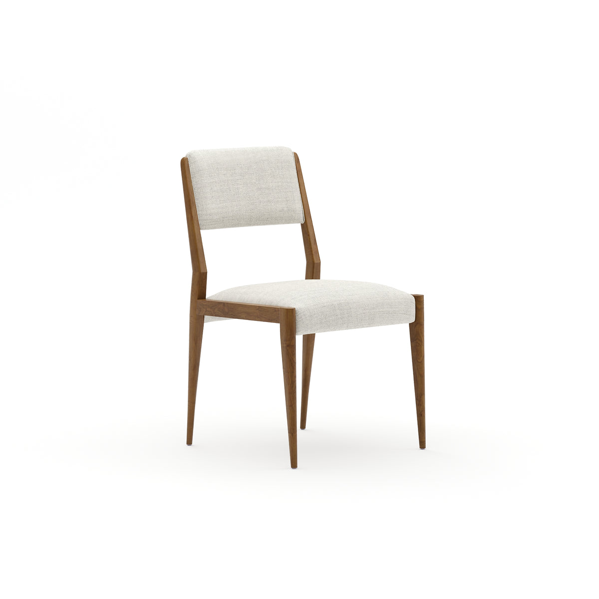 Natural Walnut Side chair| Caracole Sylvie