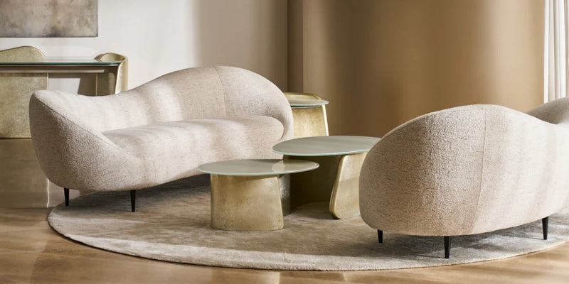 Round curved sofas caracole 